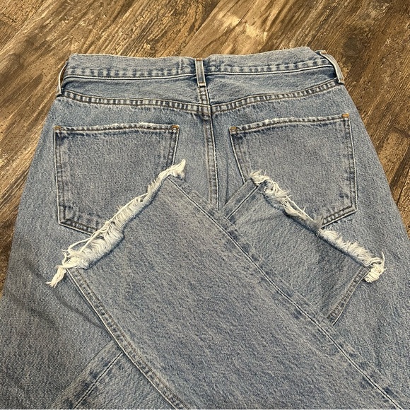 AGOLDE Size 27 Cherie High Rise Merit Straight Leg Fray Hem Jean - Picture 11 of 15